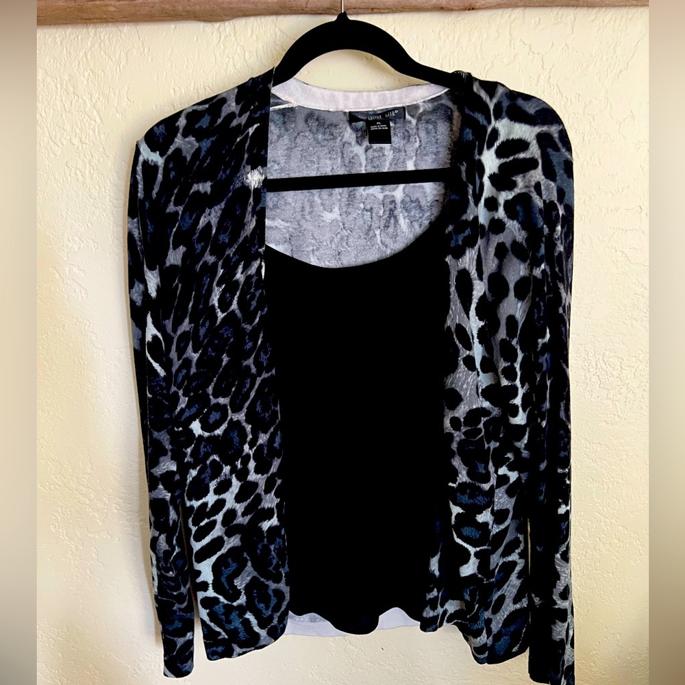 Black Gray White Soft Sweater Top Combo NWOT